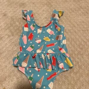 Baby Boden Peplum Ice Cream One Piece Swimsuit 12-18 months